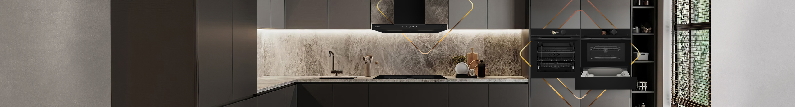 Комплект De Dietrich DHB4674B, DOP4741B, DPI4320B, DKC4756B, DWD4820B