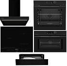 Комплект De Dietrich DHB4684B, DWD4810B, DOH4541B, DPI4431B, DKC4536B